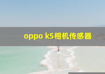 oppo k5相机传感器